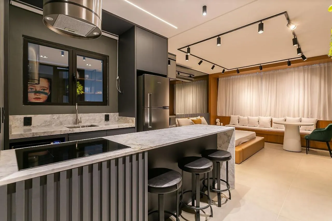 Apartment Wi-Fi 200Mb | Piscina No Rooftop #Corg01 Florianopolis