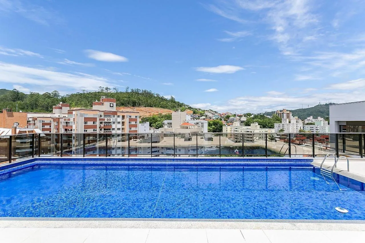 Apartment Wi-Fi 200Mb | Piscina No Rooftop #Corg01 Florianopolis